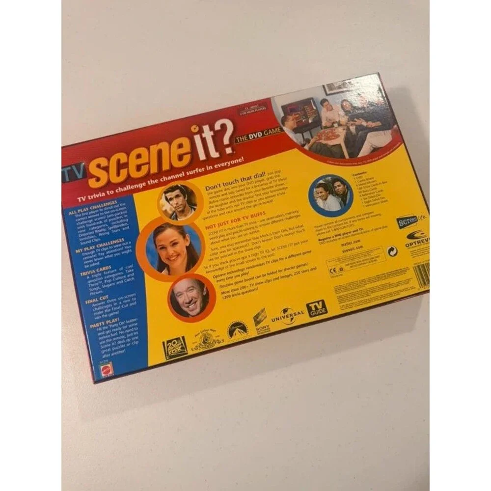 Mattel TV Scene It? The DVD Game 2005 Trivia Board Game New G7270